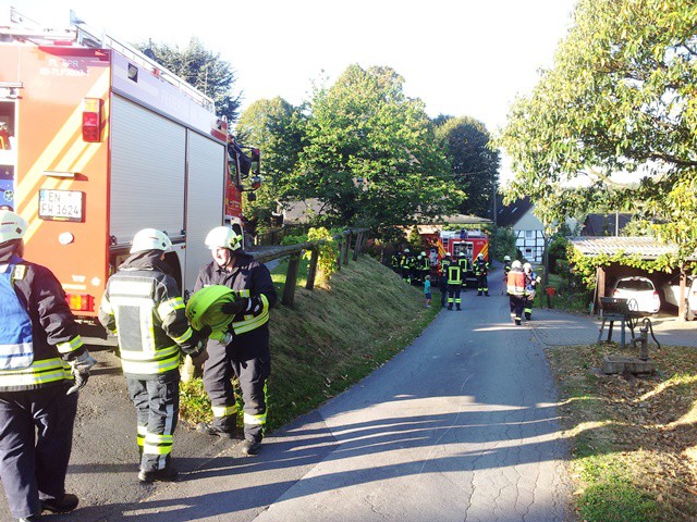 Ankunft der Übungsteilnehmer